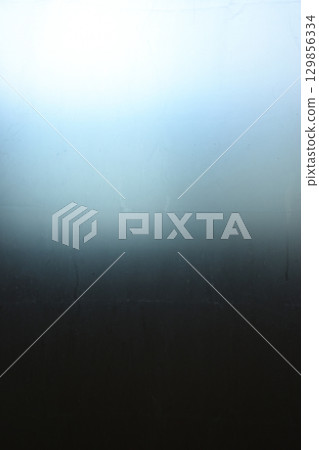 white plastic curtain texture in bathroom, scary scene 129856334