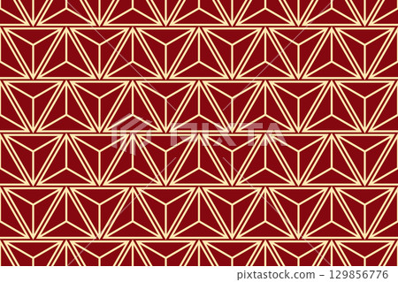 The geometric pattern with lines. Seamless vector background. Golden and red texture. Graphic modern pattern. Simple lattice graphic design The geometric pattern with lines. Seamless vector background. Golden and red texture. Graphic modern pattern. Simple lattice graphic design 129856776