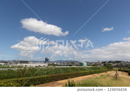 枚方市天野川綠地(步行與健康形象) 枚方市天野川綠地(步行與健康形象) 129856836