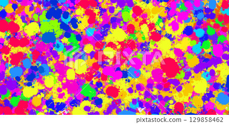 Colorful abstract paint splashes and stains. Background with vivid strokes and ink drops. Colorful abstract paint splashes and stains. Background with vivid strokes and ink drops. 129858462