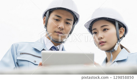 Construction site construction management image 129858850