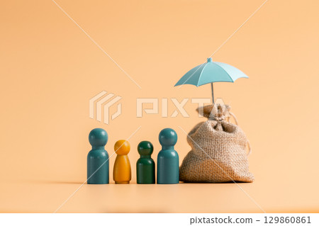 Insurance background money coin concept business protection finance sale financial investment buy automobile purchase loan deal agent rent rental premium assurance save banking tax return calculation 129860861