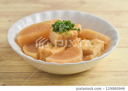 油炸蘿蔔和燉蘿蔔蘿蔔 129860946