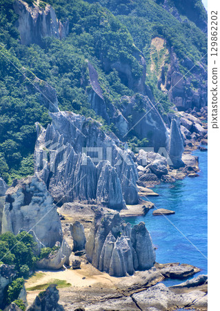 Hotokegaura from Hotokegaura Observatory (Sai Village, Aomori Prefecture) 129862202