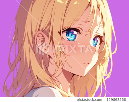 金髮美女特寫 129862268