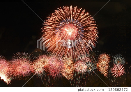 A seasonal sight that colors the summer night sky 129862372