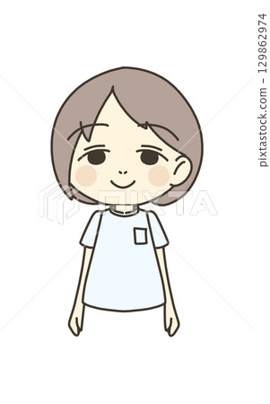 醫務工作者插畫材料護士 醫務工作者插畫材料護士 129862974