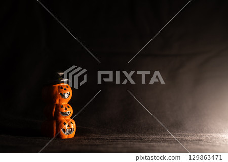 Stacked Pumpkins Halloween Ornament Stacked Pumpkins Halloween Ornament 129863471