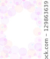 Colorful polka dot background frame 129863639