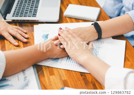 Teamwork meeting, business people in office workplace. Collaboration, technology and worker, employees with touchscreen planning sales, research or financial strategy, staff for conversation, graph Teamwork meeting, business people in office workplace. Collaboration, technology and worker, employees with touchscreen planning sales, research or financial strategy, staff for conversation, graph 129863782