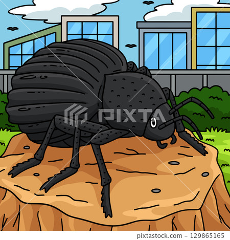 Insect Toktokkies Animal Colored Cartoon  129865165