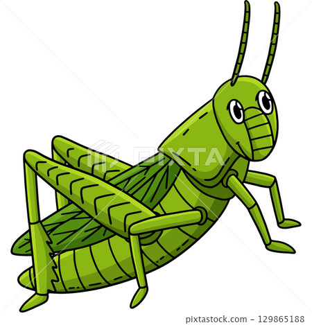 Insect Grasshopper Animal Cartoon Colored Clipart Insect Grasshopper Animal Cartoon Colored Clipart 129865188