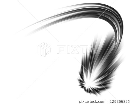 Illustration of a turning energy bullet Illustration of a turning energy bullet 129866835