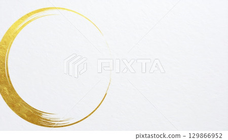 AI Image: Japanese-style material with a simple gold circle design AI Image: Japanese-style material with a simple gold circle design 129866952