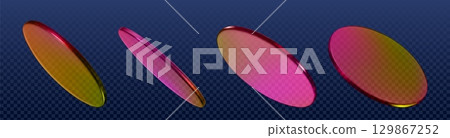 3d holographic podium discs 129867252