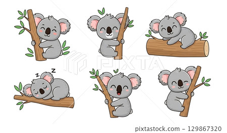 set of cute sheep 129867320