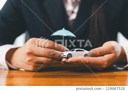 Concept business vehicle finance protection office plan investment buy sell coin car ensuring idea financial security. automobile agent tax protect purchase insurance and secure favorable loan deal 129867520