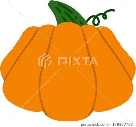 Cute Halloween Pumpkin 129867798