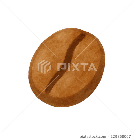 [咖啡]咖啡豆插畫/1顆豆 129868067