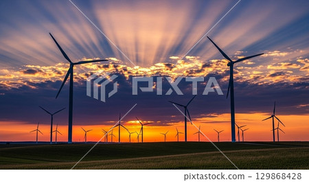 與風車的風景 129868428