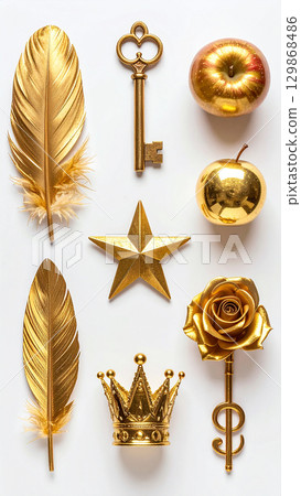 Golden object set 129868486