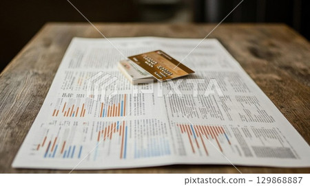 Analyze Financial Data with Credit Card And Cash for Investment Success 129868887