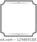 古董/復古/方形/框/框/黑色/插畫/材質 129869188