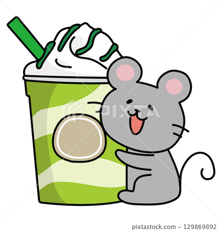 Big frappe and mouse Big frappe and mouse 129869892