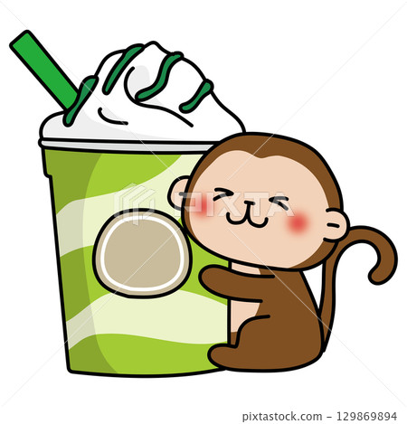 Big frappe and monkey Big frappe and monkey 129869894
