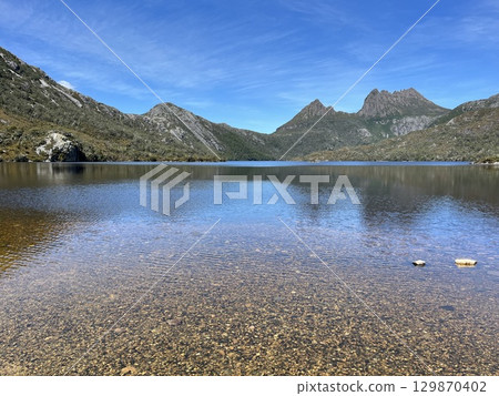 Dove Lake, Cradle Mountain National Park, Tasmania, Australia Dove Lake, Cradle Mountain National Park, Tasmania, Australia 129870402