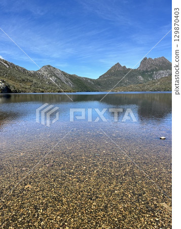 Dove Lake, Cradle Mountain National Park, Tasmania, Australia Dove Lake, Cradle Mountain National Park, Tasmania, Australia 129870403