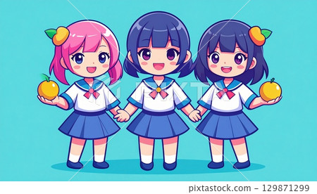 Fruits and girls 129871299