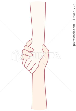 Supportive Hands A Meaningful Symbol Representing Connection and Unity Among People 129871726