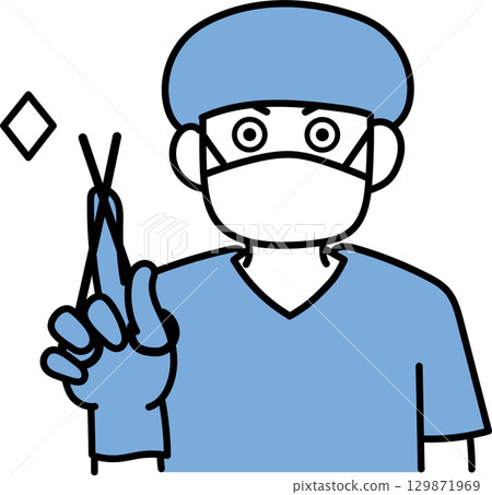 Illustration of a surgeon 129871969
