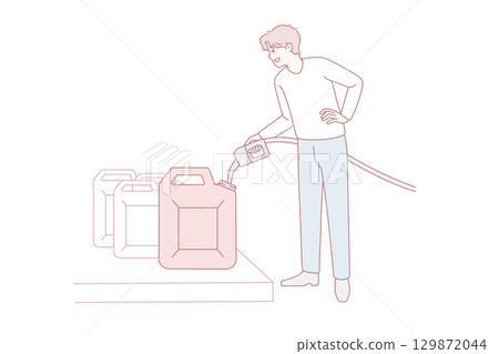 Man hoard petrol in canister 129872044