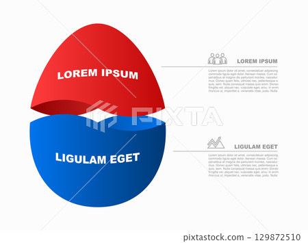 Infographic design template with place for your data. Vector illustration. Infographic design template with place for your data. Vector illustration. 129872510