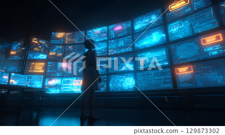 photo of futuristic monitor 129873302