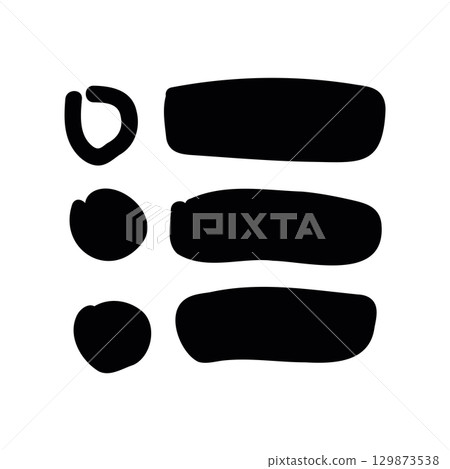 Simple black vector icon with a theme menu button 129873538