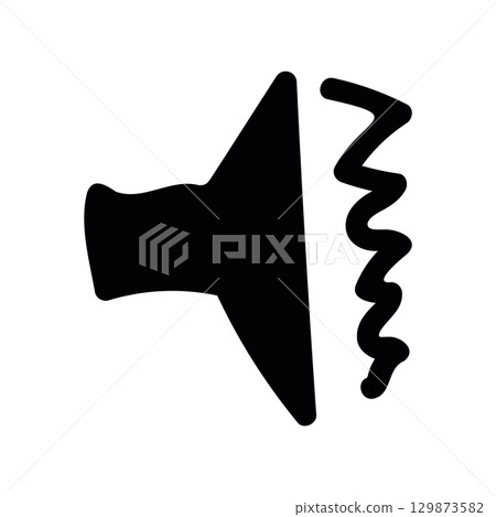Simple black vector icon with a theme vibration mode Simple black vector icon with a theme vibration mode 129873582