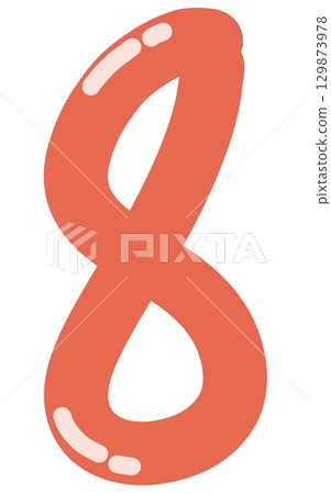 minimal and cute Handwritten numbers 8 minimal and cute Handwritten numbers 8 129873978