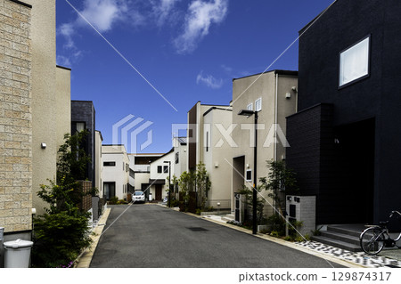 沒有電線桿的住宅區,初夏的風景-5 沒有電線桿的住宅區,初夏的風景-5 129874317