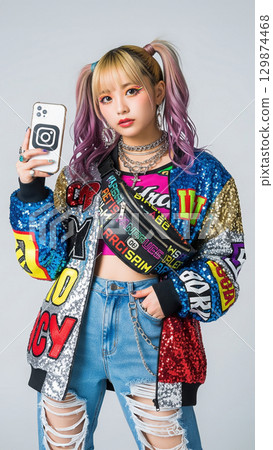 Japanese female influencer 129874468