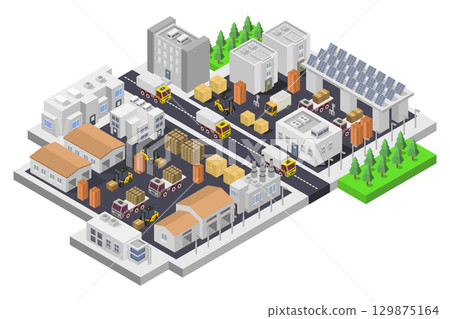 Isometric Industry 129875164