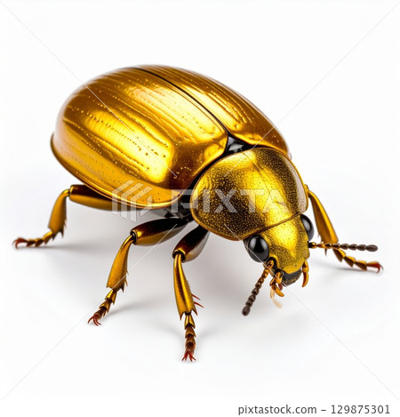 Bug over white background, no shadow 129875301