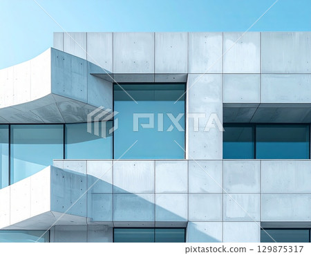 Building architectural symmetry, exact match of forms Building architectural symmetry, exact match of forms 129875317