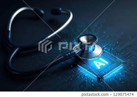 Artificial intelligence and medical technology combine to enhance healthcare with innovative ai medical tools and advanced diagnostic equipment for better patient outcomes 129875474