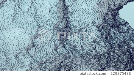 3D rendering illustration. Minimal background with gradient black and white lines. Geometric trendy design. Pixel sorting of crash styles. 3D rendering illustration. Minimal background with gradient black and white lines. Geometric trendy design. Pixel sorting of crash styles. 129875488