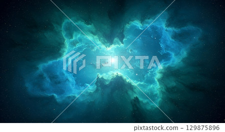 bule-sky space nebula clouds among star pigs bule-sky space nebula clouds among star pigs 129875896