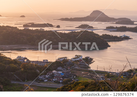 熊本縣：松島、天草的日落和高舞山的登山風景 129876374