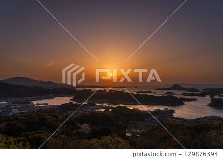 熊本縣：松島、天草的日落和高舞山的登山風景 129876393